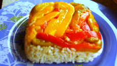 Trio de poivrons marinés