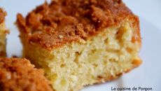 Carré moelleux aux pommes et spéculoos