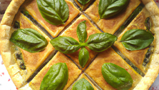 Tarte au basilic