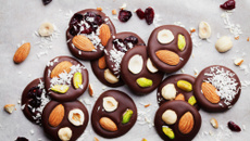 Mendiants au chocolat