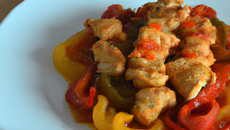 Poulet paprika poivrons