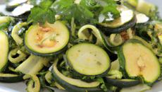 Courgettes en salade faciles
