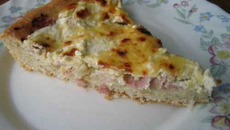 Tarte gratinée au jambon