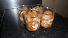 Verrine abricot-marscarpone à la vanille-spéculoos