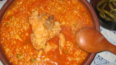 Aich végétarien aux légumes (plat traditionnel algérien)