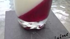 Panna cotta au chocolat blanc et framboise