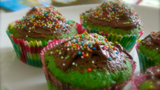 Cupcake à la pistache et chocolat