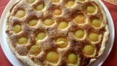 Tarte amande-abricot