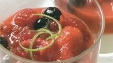 Verrines de fromage frais et compotée de fruits rouges