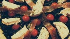 Tarte feuilletée blettes, chèvre et jambon de Parme