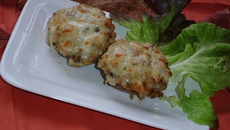 Champignons farçis gratinés