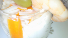 Verrine au surimi et chèvre doux
