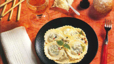 Raviolis aux épinards