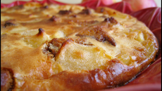 Clafoutis aux pommes et au pain d'épices