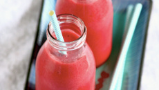 Smoothie fruits rouges et coco