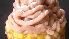 Sablé breton au marron et gélifié de pommes