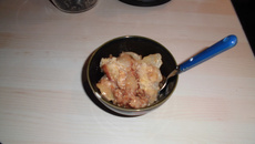 Crumble pommes poires classique