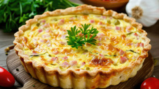 Quiche jambon & vache qui rit