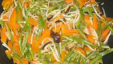 Légumes d'Orient et Champignons Shiitaké
