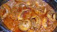 Queues de langoustes sauce américaine