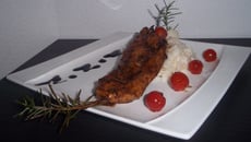 Sucré / Salé de poulet au romarin & son risotto cremeux