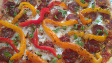 Tarte poivrons chorizo