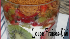 Coupe fraises-kiwi