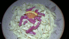 Tagliatelles au canard à l'orange