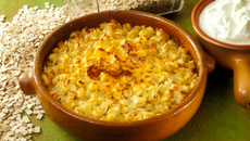 Gratin de crozets au ketchup