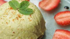 Flan aux asperges et au chèvre, sablés aux graines de courges