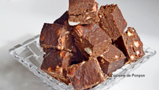 Praline au chocolat et marshmallow