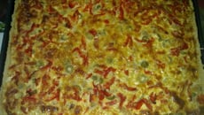 Quiche au poivron et aux olives