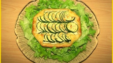 Tartelettes fines aux courgettes et chavroux rapides