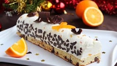 Bûche de Noël orange et chocolat