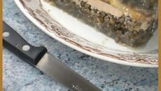 Terrine de lentilles aux pommes et au foie gras