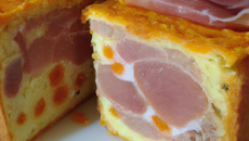 Cake au jambon et mimolette