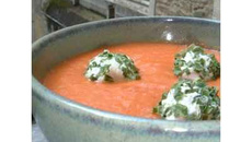 Gaspacho au chèvre