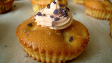 Cupcakes pêche violette