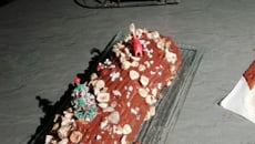 Bûche de Noël à la noisette
