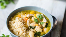 Soupe au poulet et quinoa