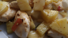 Poulet pommes ananas