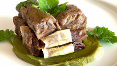 Agneau de Pauillac mariné en feuille de brick