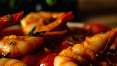 Gambas à la sauce tomate