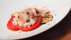 Papillote de lotte sur la braise