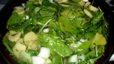 Potage aux feuilles de radis