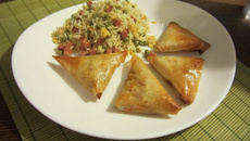 Samoussas au poisson et Chorizo