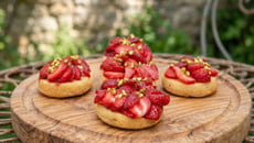 Mini gâteaux aux fraises