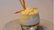 Panna cotta et crème chiboust aux fuits de la passion