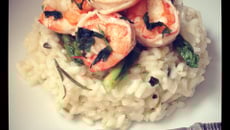 Risotto asperges et crevettes