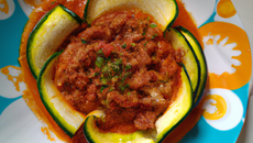 Courgettes bolognaise